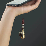 Brass Gourd Pendant Stupa Keychain Hanging Necklace Jewelry