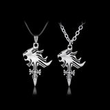 Final Fantasy VII Cloud Wolf Head Logo Metal Keychain