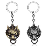 Final Fantasy VII Cloud Wolf Head Logo Metal Keychain