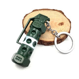 PUBG Fragment Stun Glare Gasoline Barrel Weapon Model Fuel Bucket Keychain