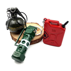 PUBG Fragment Stun Glare Gasoline Barrel Weapon Model Fuel Bucket Keychain
