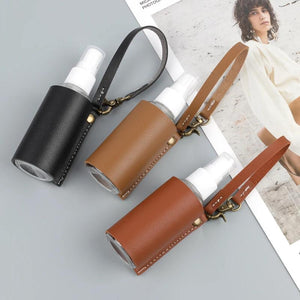 Hand Sanitizer Leather Case Keychain 60ML