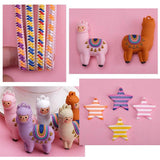 Arrival PVC Alpaca Animal Keychain Doll Cartoon Sheep Charms