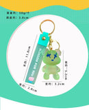 Crystal Bear Key Chain Transparent Animal Keyring Backpack Pendant