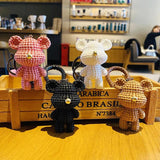 Resin Doll Wool Bear Key Chain Car Bag Pendant Gift Keyring for Girls