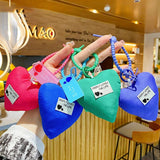 Heart Love Key Hook Keychain Twist Knot Pendant Bag Accessories