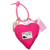 Heart Love Key Hook Keychain Twist Knot Pendant Bag Accessories
