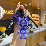 Lightning Bear Keychain Astronaut Play Bear Doll Keyring Bag Pendant