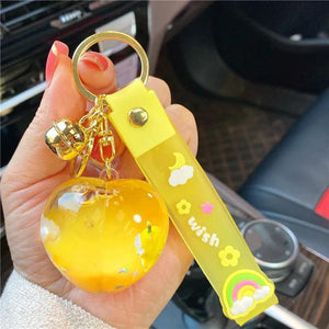 Floating Liquid Bottle Keychain Holiday Gift
