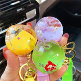 Floating Liquid Bottle Keychain Holiday Gift