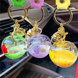 Floating Liquid Bottle Keychain Holiday Gift