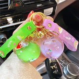 Floating Liquid Bottle Keychain Holiday Gift