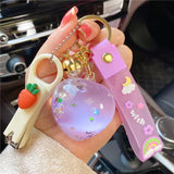 Floating Liquid Bottle Keychain Holiday Gift