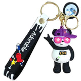 Creative Panda Key Chain Car Bag Pendant Couple Keychain