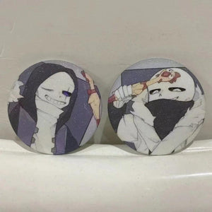 Undertale Sans Badges Pins Cosplay Anime Brooches Couples Metal Accesorios Gift