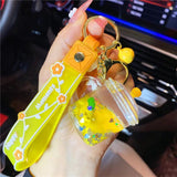 Oil Liquid Fruit Bottle Pendant Keychain Gift Phone Lanyard