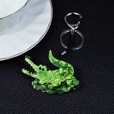 Crocodile Arcylic Animal Keychain Key Ring for Women Handbag
