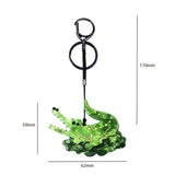 Crocodile Arcylic Animal Keychain Key Ring for Women Handbag