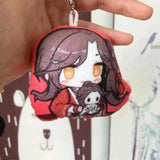 2pcs TGCF Plush Dolls Keychain Anime HOB Hua Cheng Xie Lian Cosplay Bag Pendant