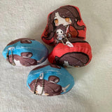 2pcs TGCF Plush Dolls Keychain Anime HOB Hua Cheng Xie Lian Cosplay Bag Pendant