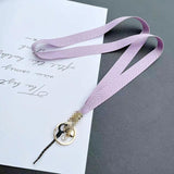 Hand-Woven Neck Rope Love Pendant Key Sling