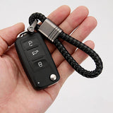 Hand Woven Horseshoe Buckle Key Rings Couple Auto Gift