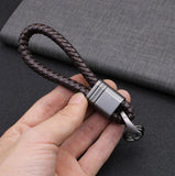 Hand Woven Horseshoe Buckle Key Rings Couple Auto Gift