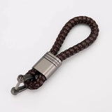 Hand Woven Horseshoe Buckle Key Rings Couple Auto Gift