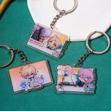 Honkai:Star Rail Key Chain Acrylic Figure Metal Holder Key Ring Gift