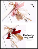 Crystal Perfume Bottle Keychain Bag Car Purse Key Chain Ring Pendant Jewelry
