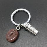 Coffee Keychain, Pendant, Resin Beans, Backpack Charm