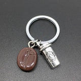 Coffee Keychain, Pendant, Resin Beans, Backpack Charm