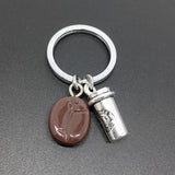 Coffee Keychain, Pendant, Resin Beans, Backpack Charm