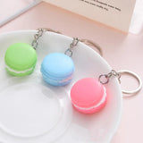 12PCS French Cake Macaron Keychain Pendant Bag Key Chain Keyring Gift