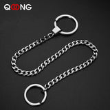 Long Stainless Steel Key Chains with Big Ring Key Ring for Unisex