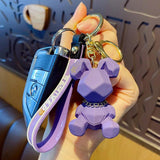 Cartoon Rabbit Keychain Key Ring Backpack Pendant