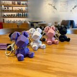 Cartoon Rabbit Keychain Key Ring Backpack Pendant