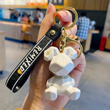 Cartoon Rabbit Keychain Key Ring Backpack Pendant