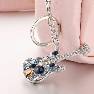 Guitar Pendant Keychain Bag Charm
