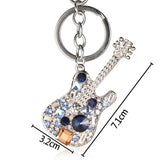 Guitar Pendant Keychain Bag Charm