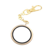 30mm Floating Charm Locket Keychain DIY Twist Memory Glass Key Ring