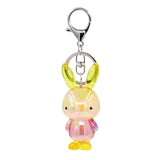Acrylic Rabbit Keychains Couple Key Chain Bag Pendant Car Key Ring