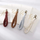 Hand-woven Cotton Rope Keychain Ornament for Women Men