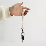 Hand-woven Cotton Rope Keychain Ornament for Women Men