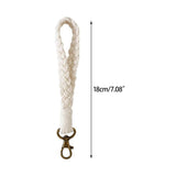 Hand-woven Cotton Rope Keychain Ornament for Women Men