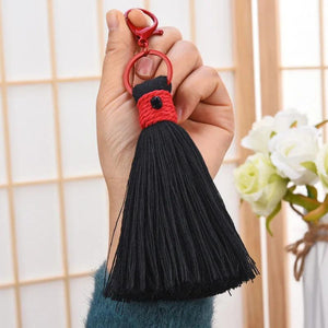 Cotton Rope Braided Tassel Bag Pendant Keychain