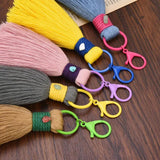 Cotton Rope Braided Tassel Bag Pendant Keychain