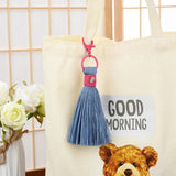 Cotton Rope Braided Tassel Bag Pendant Keychain