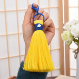 Cotton Rope Braided Tassel Bag Pendant Keychain