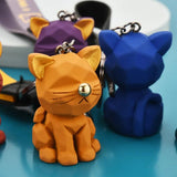 Nordic Kitten Keychain Doll Couple Car Key Chain Pendant